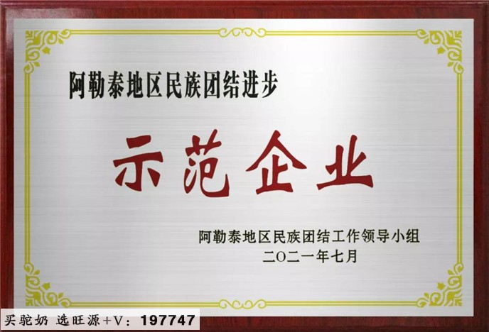 旺源集团荣获“地区民族团结进步示范企业” 和“金山石榴家园民族团结进步示范点”荣誉称号